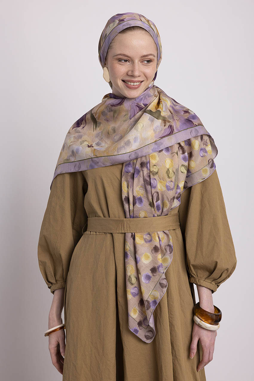 Lila Mor Sarı