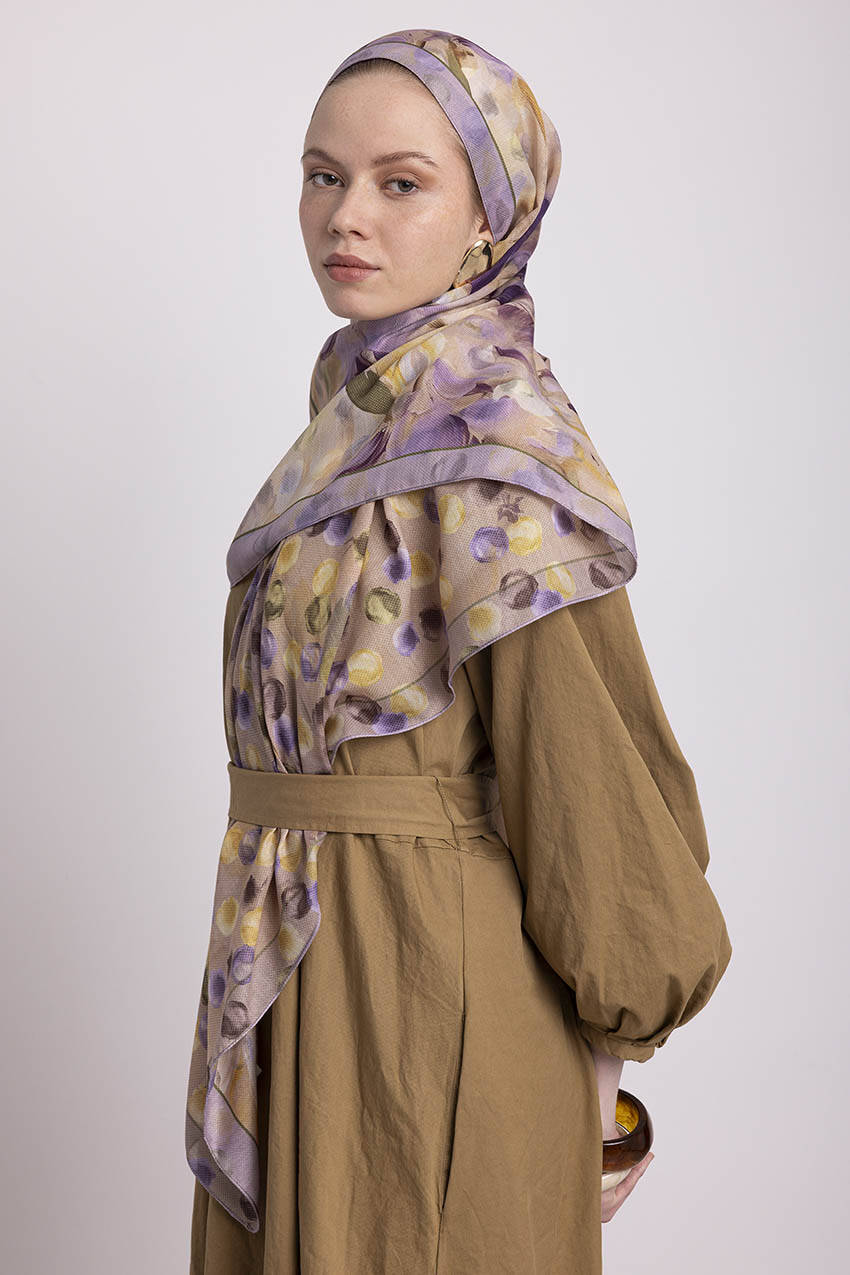 Lila Mor Sarı